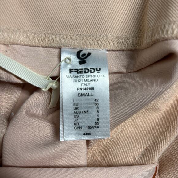 Freddy WR.UP Pants Sz S High Waisted Peach Pink Pastel Shaping Zip Legging Italy - Picture 9 of 14